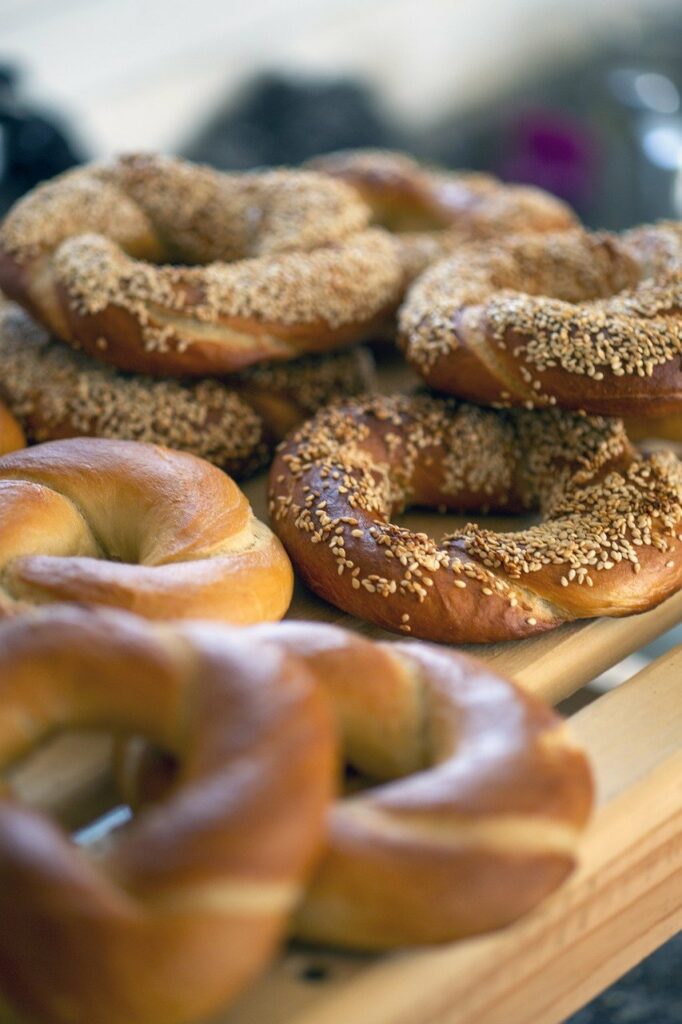 Pile of bagels